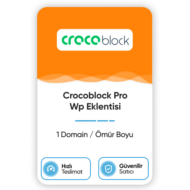 crocoblock pro wp eklentisi 1 domain omur boyu